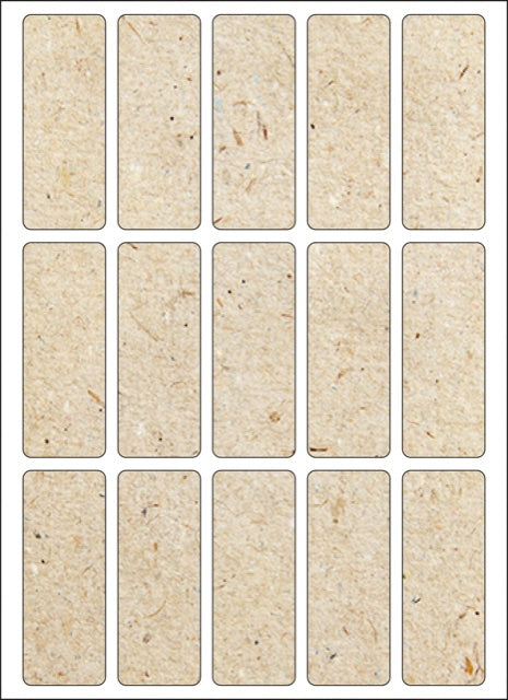 ENDI-HAFT Graspapier Etiketten, 20x50 mm auf 165x120 mm Bögen