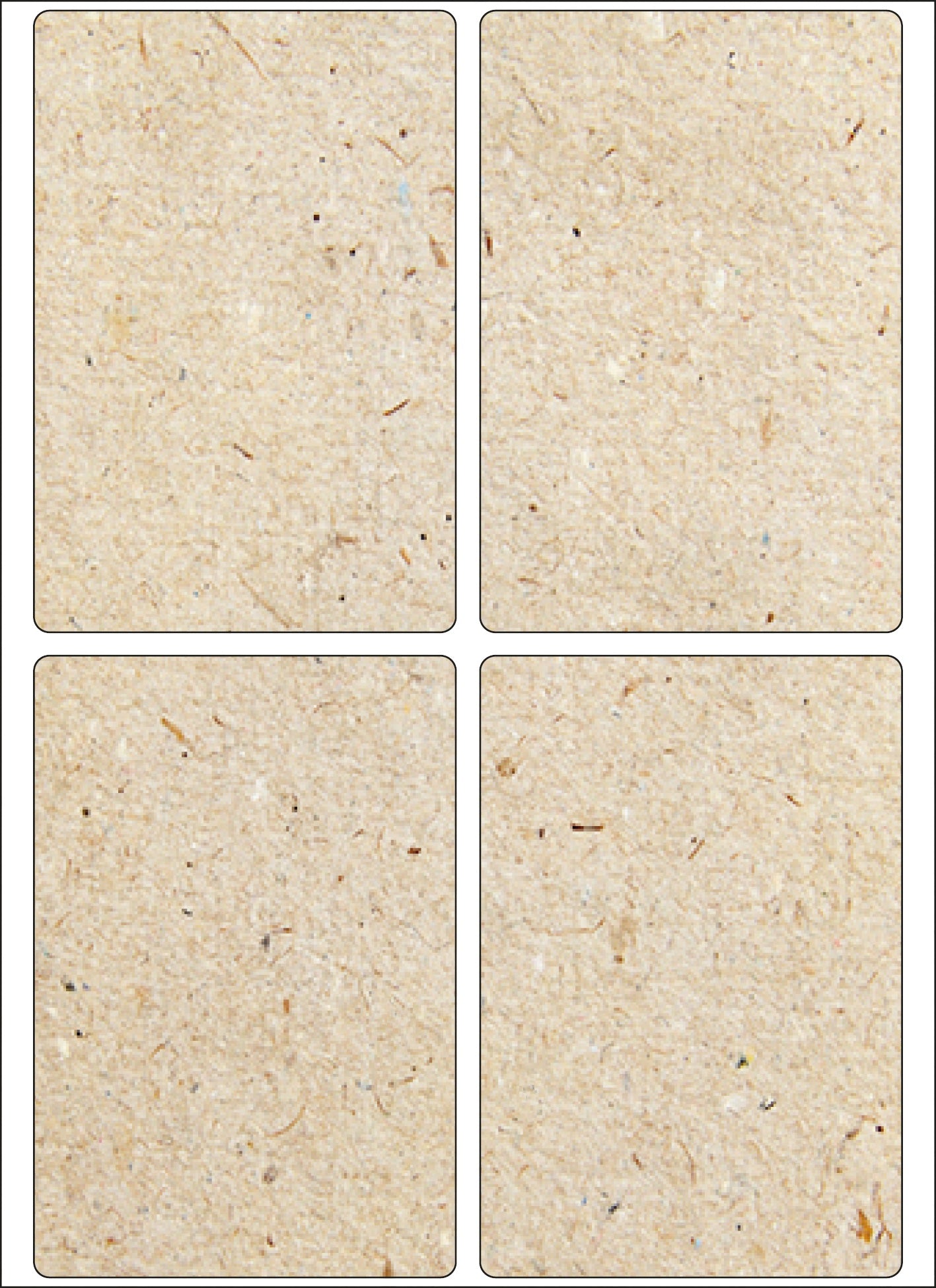 ENDI-HAFT Graspapier Etiketten, 52x80 mm auf 165x120 mm Bögen