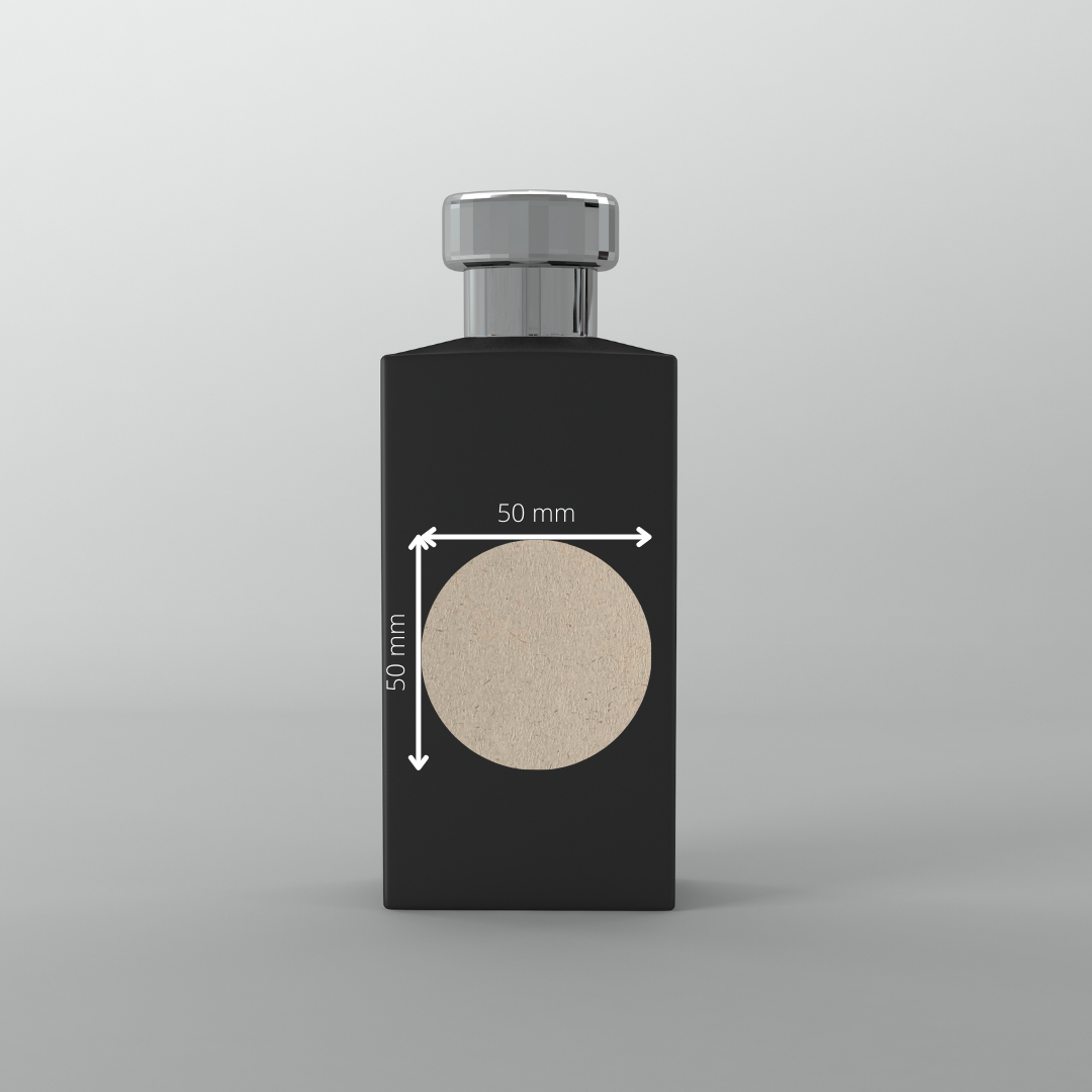 BIOpaper Natural, 50 mm rund mit 20 Nutzen auf DIN A4 Bögen