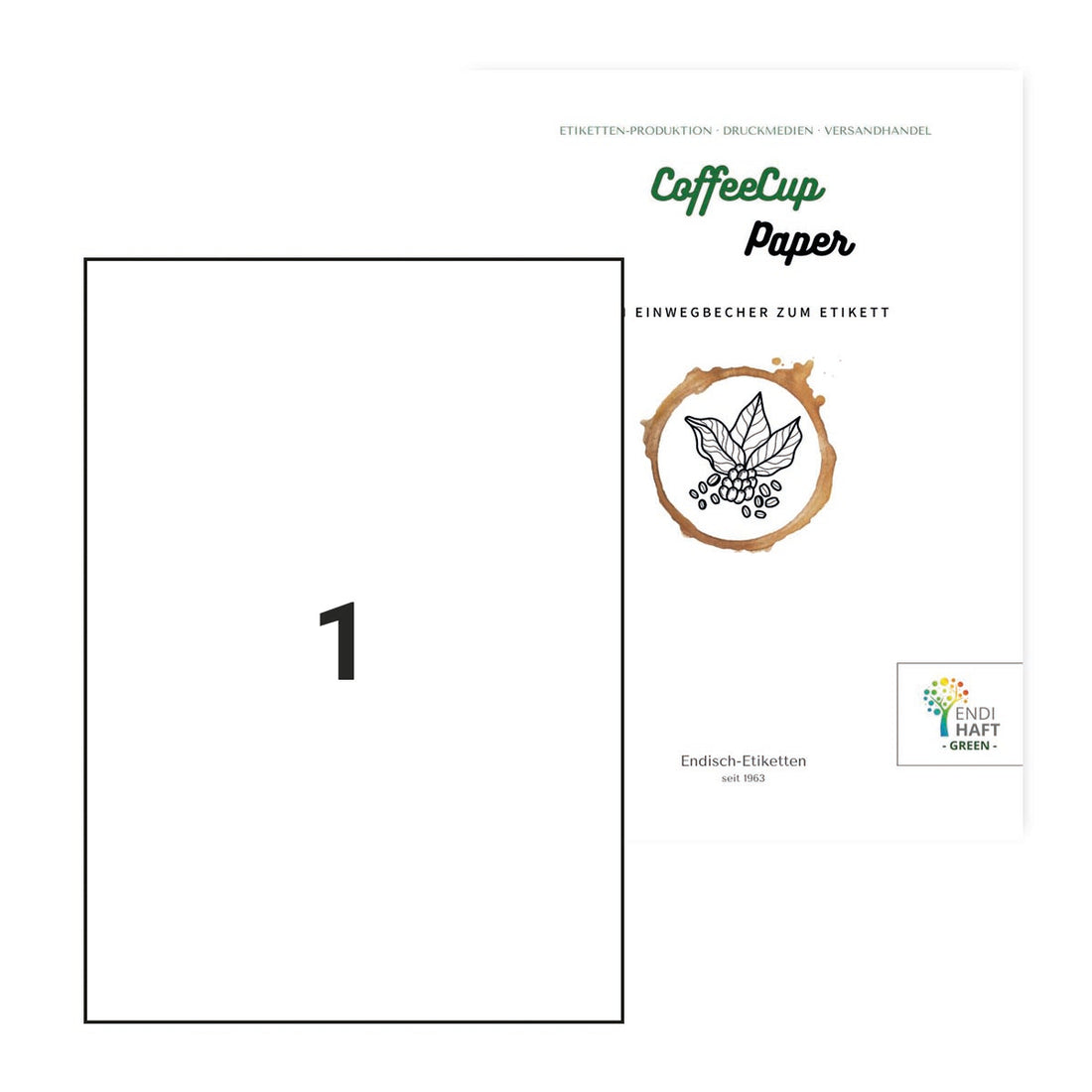 CoffeeCup Paper, 210x297 mm auf DIN A4 Bögen