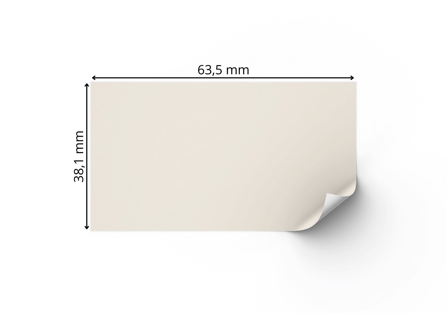 BIOpaper Natural, 63,5x38,1 mm auf A4 Bögen